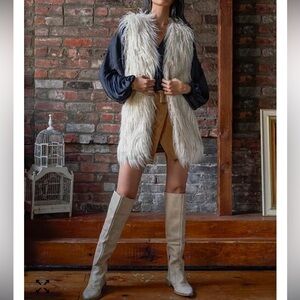 Free People
Starlight Mongolian Shaggy Faux-Fur Vest